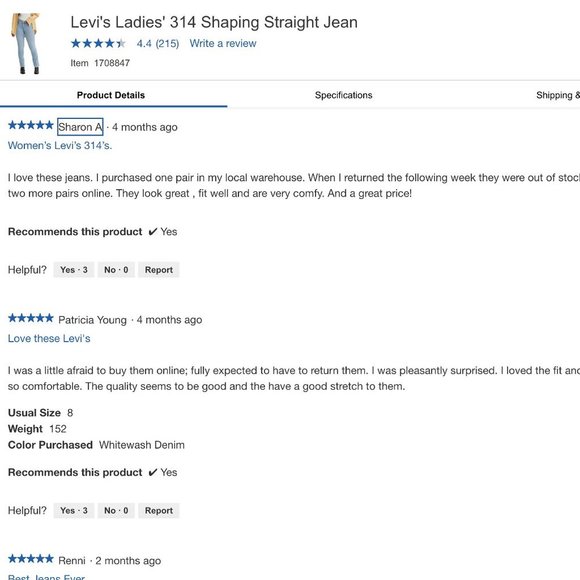 🌸 NWT Levi's 311 Shaping Straight Leg Jeans in Oahu Morning Dew Light Wash - Picture 5 of 13